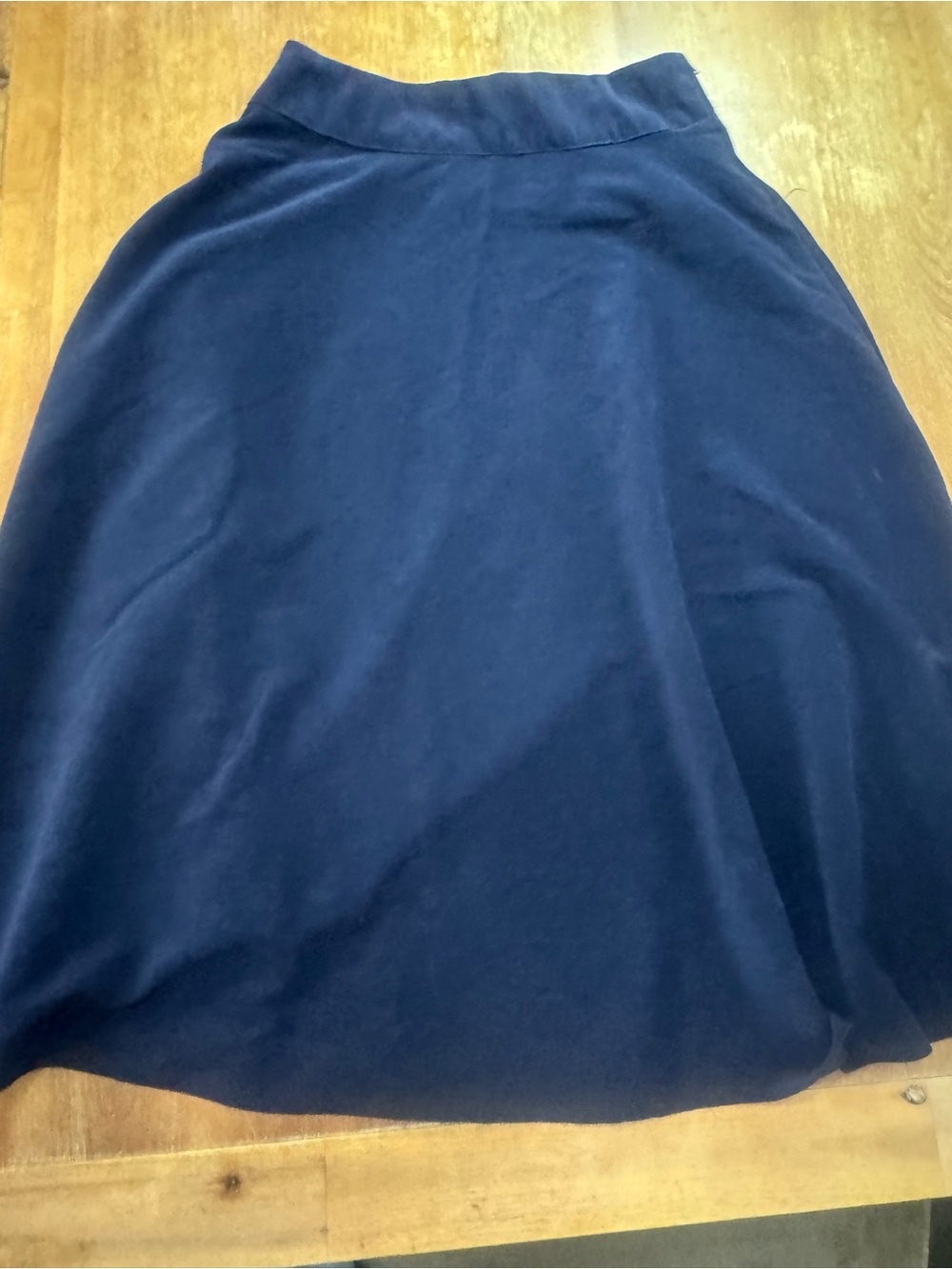 Women's A-Line Skirt in Navy Handmade picture measurements